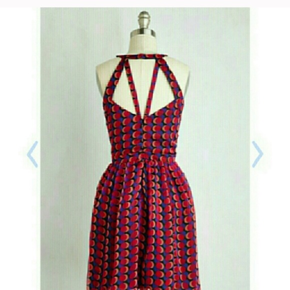 Modcloth A-line Magenta Party Dress - Picture 2 of 8